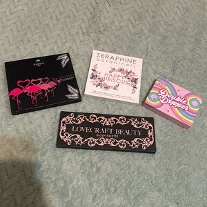 New in box 4 blush palettes. Half caked, seraphine, lovecraft, shaina b